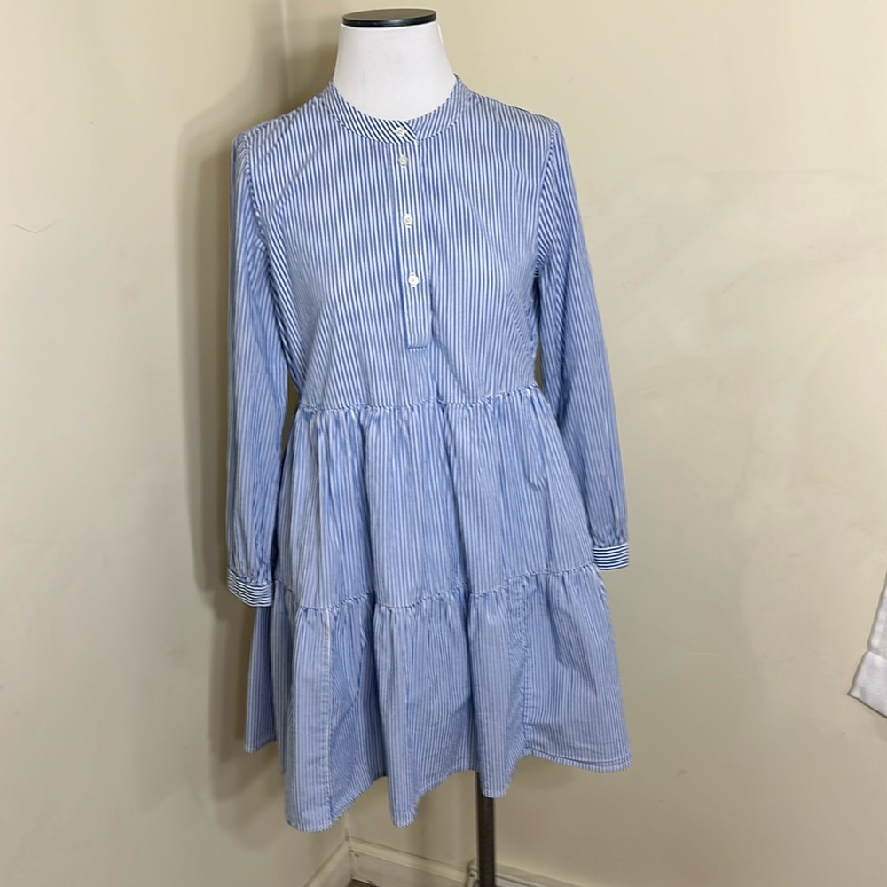 JCREW BLUE AND WHITE WOMENS SIZE SMALL DRESSS